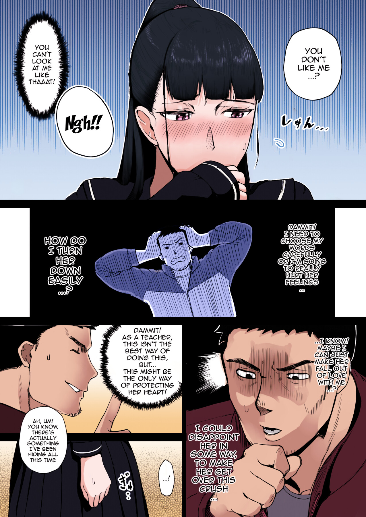 Hentai Manga Comic-The Uptight Model Student Wants To Become The Teachers Bitch (Color)-Read-6